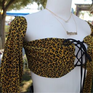 Cheetah crop top